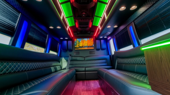 party bus rental interior springfield