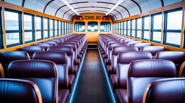 school bus rental interior springfield
