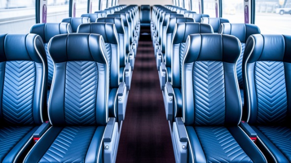 springfield 56 passenger charter bus inside