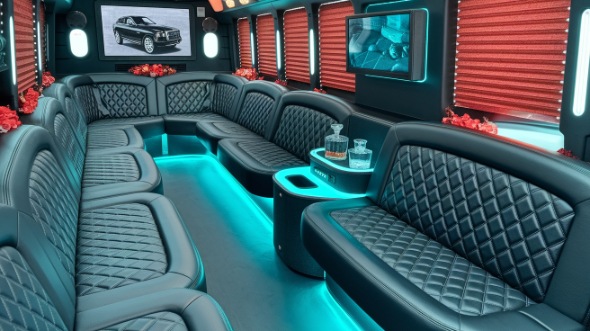 sprinter limo rental interior springfield